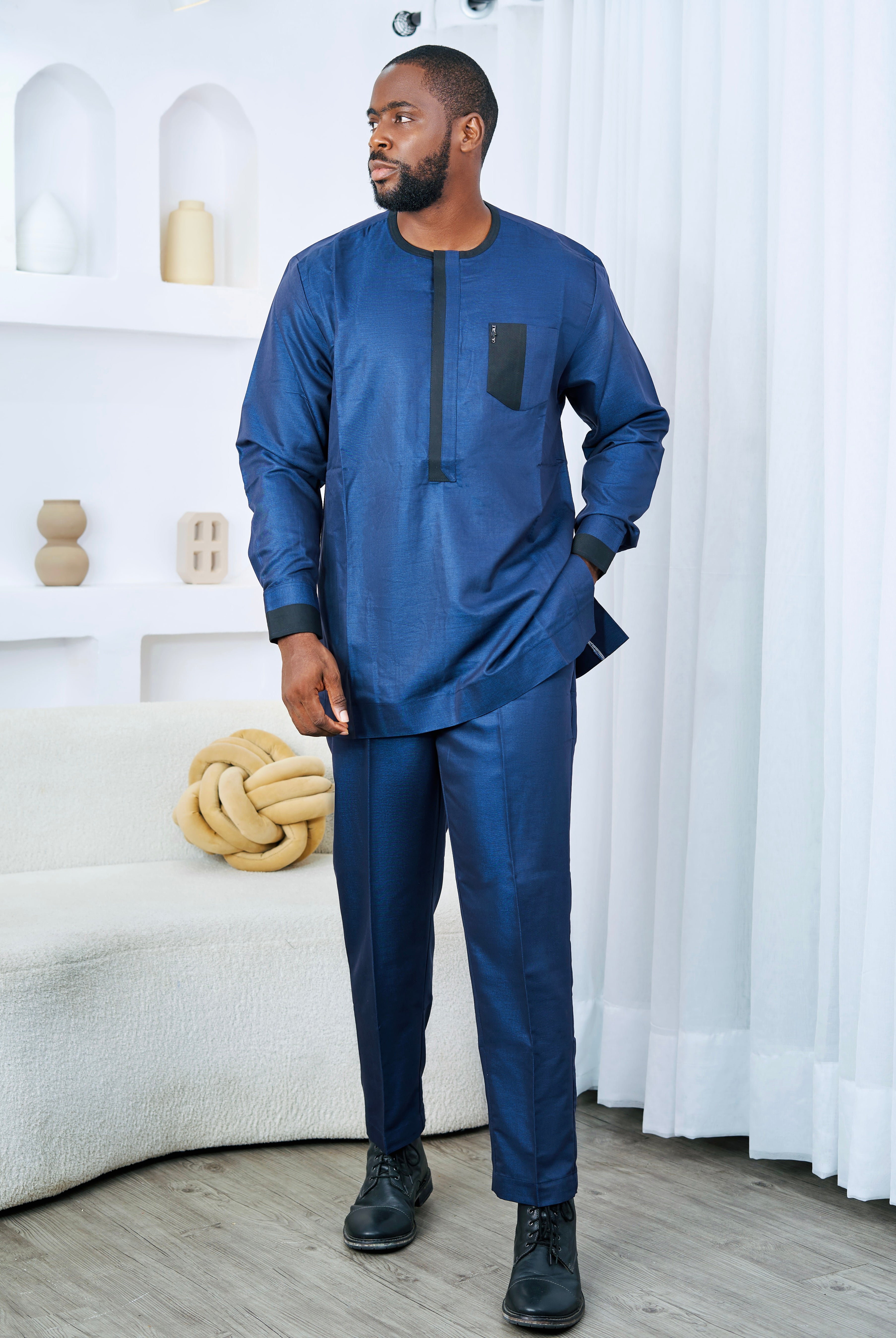BLUE AND BLACK MEN SET