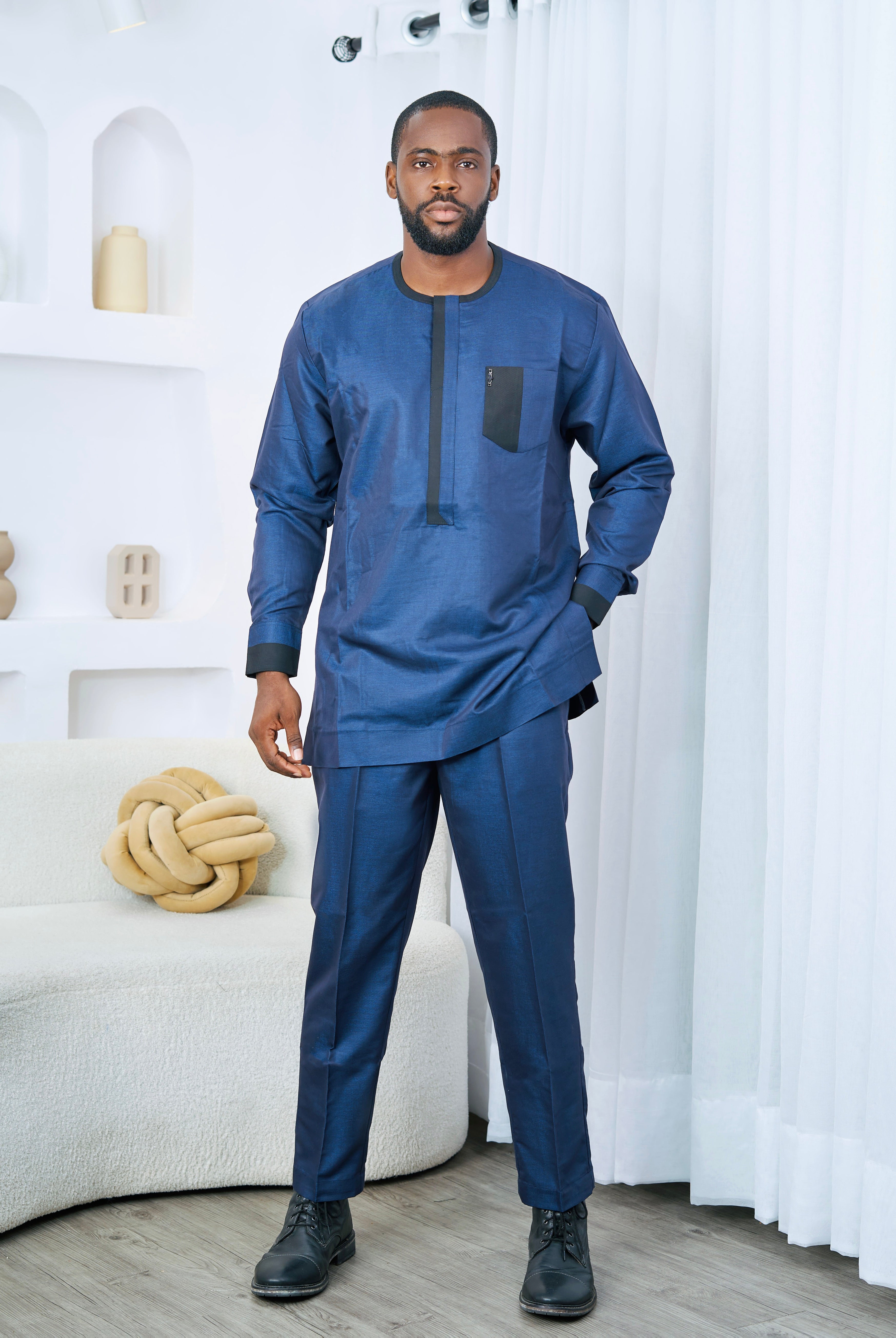 BLUE AND BLACK MEN SET