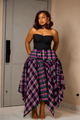 Akwete-Inspired Ankara Statement Skirt