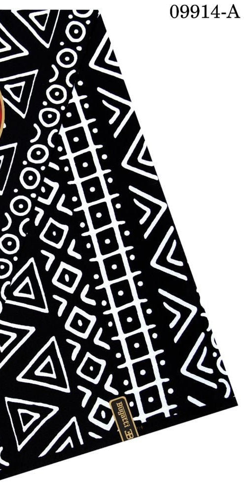 Black and white headwrap