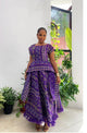 Purple Akwete Statement Dress - (Pre-Order)