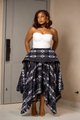 Akwete-Inspired Ankara Statement Skirt
