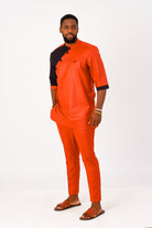 ORANGE/BLACK MEN SET